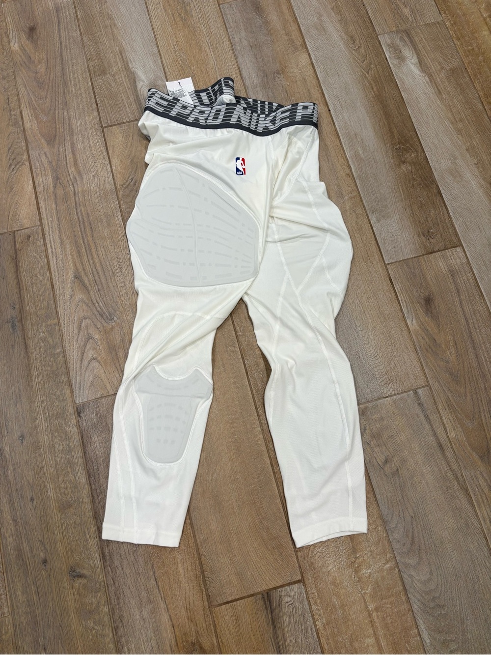Nike Pro NBA Hyperstrong 3/4 Padded Basketball Tights White XXL-XXXL 881963-100